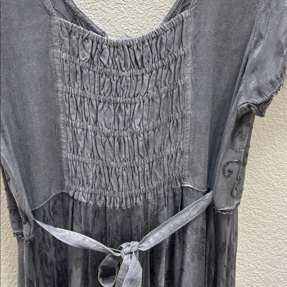 Sakkas | gray marigold embroidered pixie dress - Picture 8 of 12